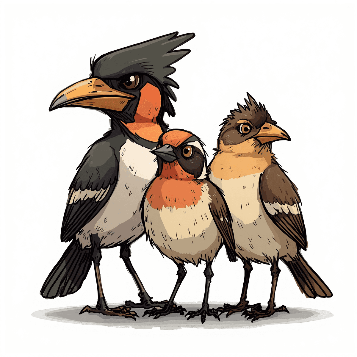 Myna Birds, Finches & Sparrows